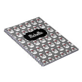 プーパーソナライズされたドルパタおもしろいーン ノートブック (右側)