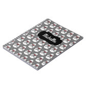 プーパーソナライズされたドルパタおもしろいーン ノートブック (左側)