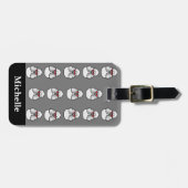 プーパーソナライズされたドルパタおもしろいーン ラゲッジタグ (正面横)