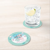 プーパーソナライズされたルパーティー ラウンドペーパーコースター (インサイチュ)