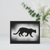 プーマクーガーマウンテンライオンシルエット ポストカード (スタンド正面)