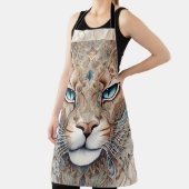 プーマ顔シュルレアルアート エプロン (インサイチュ)
