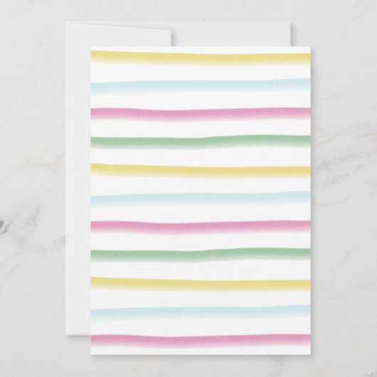 プーモダンルパーティーサマースウィート16誕生日 招待状 (裏面)