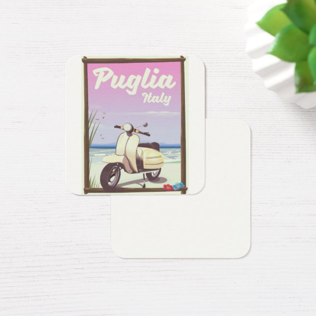 プーリアのイタリア旅行ポスター。 (デスク)
