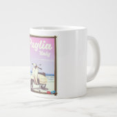 プーリアのイタリア旅行ポスター。 ジャンボコーヒーマグカップ (正面右)