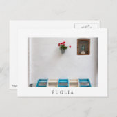 プーリアのマリア像通り祭壇 白いポストカード ポストカード (正面/裏面)