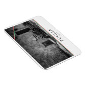 プーリアの白黒のスクーター マグネット (右側)