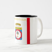 プーリア国旗(イタリア) ツートーンマグカップ (正面右)