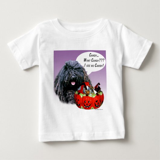 プーリハロウィーンキャンディ ベビーTシャツ (正面)