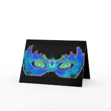 「プーリム」ヴァシュティのマスク　未来的なクラウンマスクカード