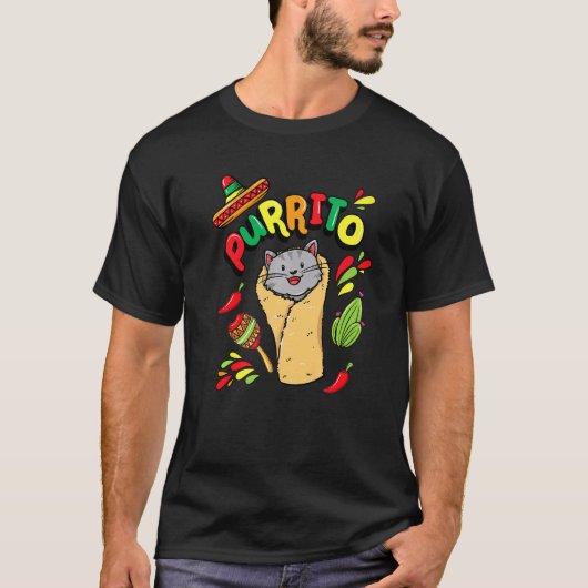 プーリート ブリトー 子猫 ネコ シンコ デ マヨ Tシャツ (正面)