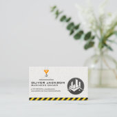 プーリ建築クレーン |エステート実在ログ 名刺 (スタンド正面)