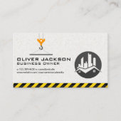 プーリ建築クレーン |エステート実在ログ 名刺 (正面)