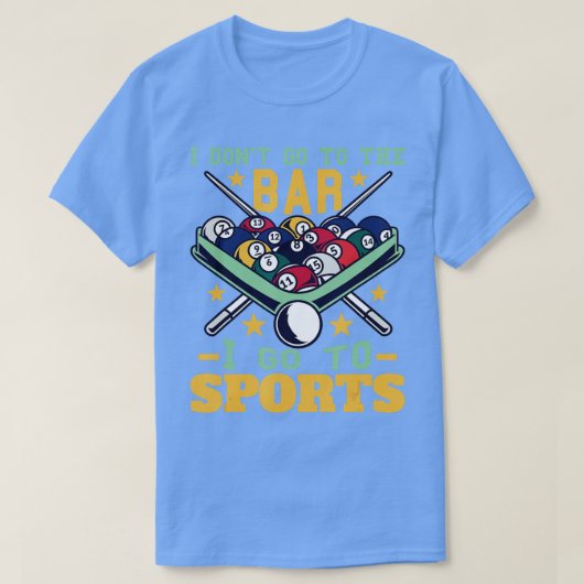 プールおもしろいアクセサリーのビリヤード選手 Tシャツ (デザイン正面)