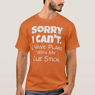 プールおもしろいキュースティック引用文ビリヤードSnooker Playe Tシャツ