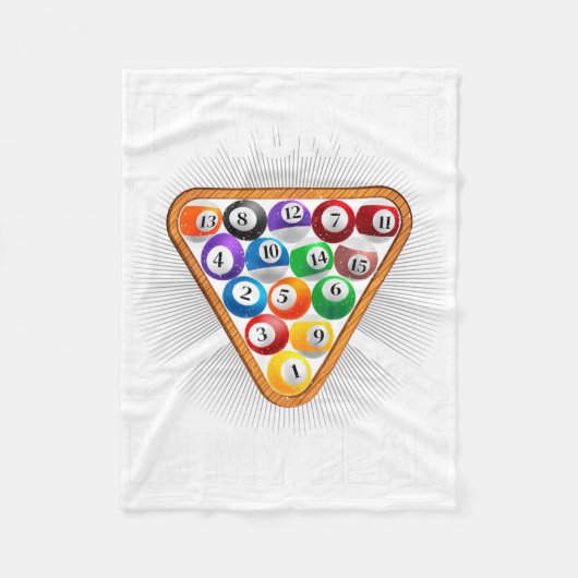 プールおもしろいデザイン女子男性へビリヤード恋人ポー フリースブランケット (正面)