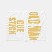 プールおもしろいビリヤードの選手スヌーカー老人とA フリースブランケット (正面(横))