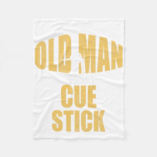 プールおもしろいビリヤードの選手スヌーカー老人とA フリースブランケット (正面)