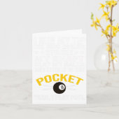 プールおもしろいビリヤードI遊ビリヤードGi カード (黄色い花)