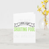 プールおもしろいビリヤードTee Not Always射撃、 発砲プール カード (黄色い花)