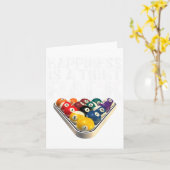 プールおもしろいビリヤードTightラックティー カード (黄色い花)