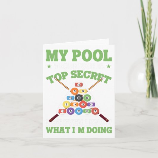 プールおもしろいプレイヤーMy Pool Technique Is Top Secret カード (正面)
