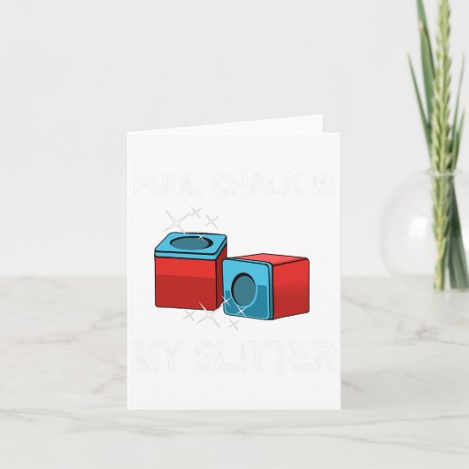 プールおもしろいプレーヤーギフト女子男性へビリヤードCue カード (正面)