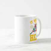 プールおもしろいホールのビリヤード私の頭Snoで働いた コーヒーマグカップ (正面右)