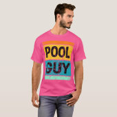 プールおもしろい男 Tシャツ (正面フル)