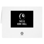 プールおもしろい選手のためのビリヤードデザインレトロ8 Ba (裏面横)