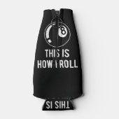 プールおもしろい選手のためのビリヤードデザインレトロ8 Ba ボトルクーラー (裏面)