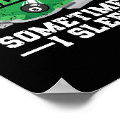 プールおもしろい選手のビリヤードI遊 ポスター (角)