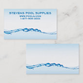 プールかスパ 名刺 (正面/裏面)