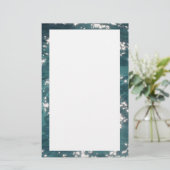 プールきらめく水の背景 便箋 (スタンド正面)