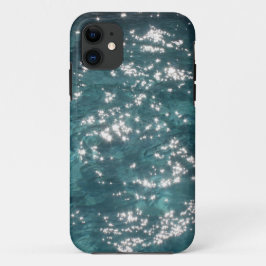 プールきらめく水の背景 iPhone 11 ケース
