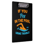 プールでおしっこするスイマー クリップボード (右)