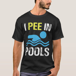 プールでおしっこする Tシャツ