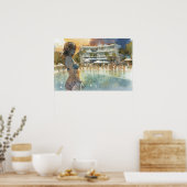 プールでのダウンタイムが非常に必要 ポスター (キッチン)