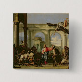 プールで中風患者を直しているイエス・キリスト 缶バッジ (正面)