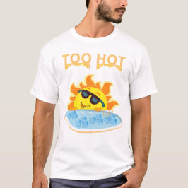 プールで夏の太陽がギラギラ Tシャツ