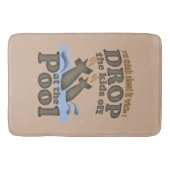 プールで子供を落として下さい バスマット (正面)