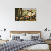 プールで麻痺を癒すイエス キャンバスプリント (インサイチュ (寝室))