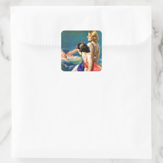 プールで スクエアシール (バッグ)