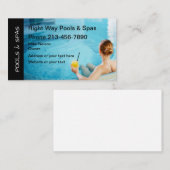 プールとスパ 名刺 (正面/裏面)