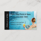 プールとスパ 名刺 (正面)