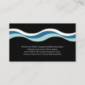 プールと水トリートメント会社 名刺 (裏面)