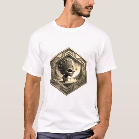 プールにいるエイリアンのエクストリームファンタジー画像 Tシャツ (正面)