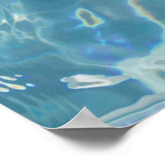 プールにいる人 ポスター (角)