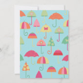 プールによるベビーシャワーのためのかわいい招待状 招待状 (裏面)