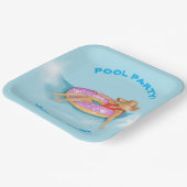 プールにフローティングSprinkle Dout Float ペーパープレート (傾斜あり)